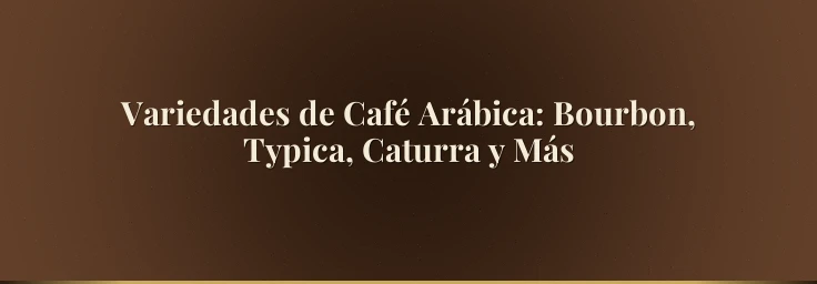 Variedades de Café Arábica: Bourbon, Typica, Caturra y Más