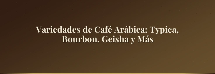 Variedades de Café Arábica: Typica, Bourbon, Geisha y Más