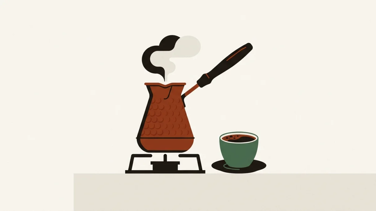 Ilustración: Café Turco con Ibrik: Preparación Tradicional y Consejos