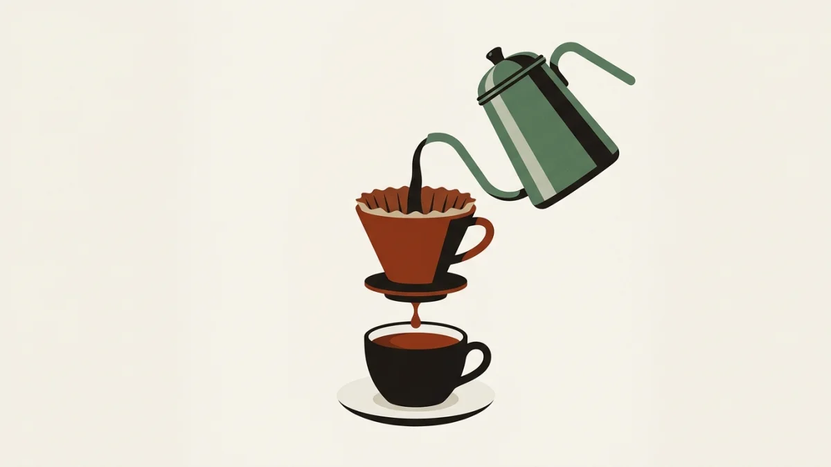 Ilustración: Cómo Preparar Café con Nel Drip: El Método Japonés