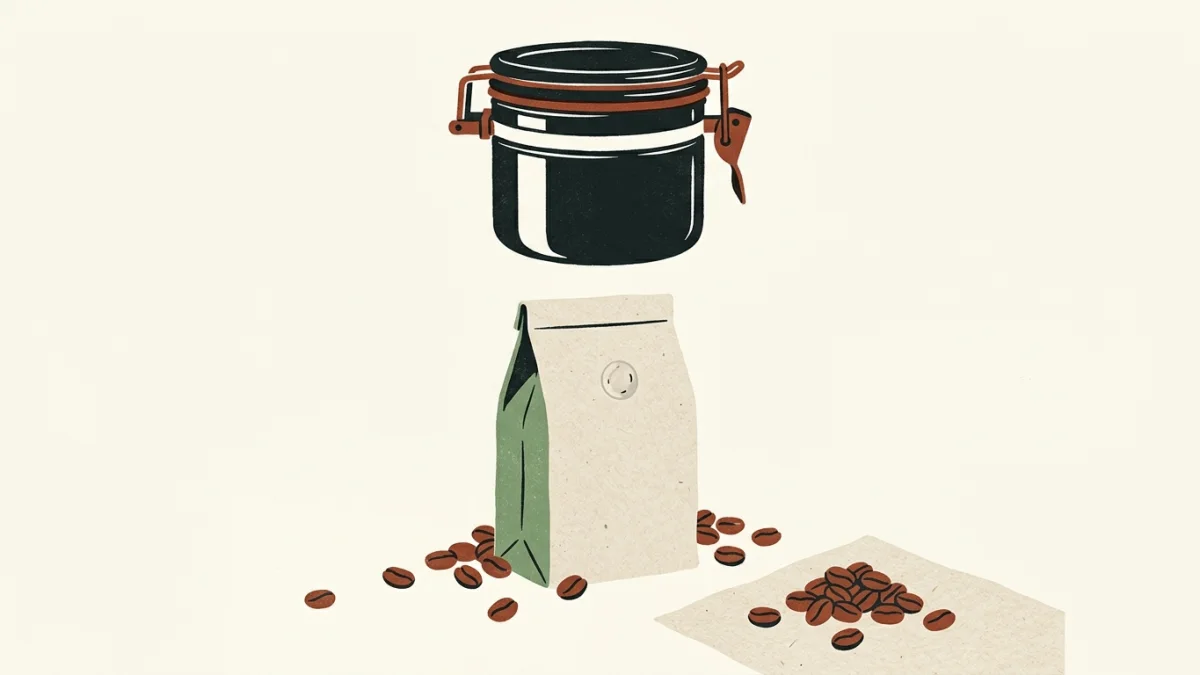 Ilustración: Cómo Conservar el Café Correctamente para Máxima Frescura