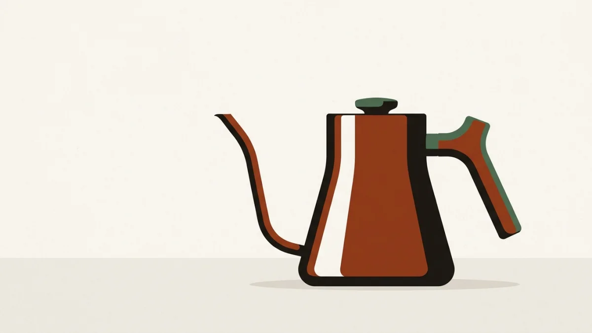 Ilustración: Hervidor de Cuello de Cisne para Café: Guía de Compra 2026
